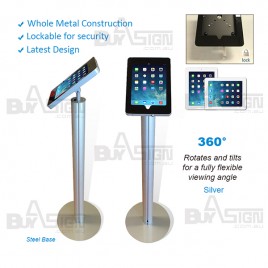Silver iPad Kiosk